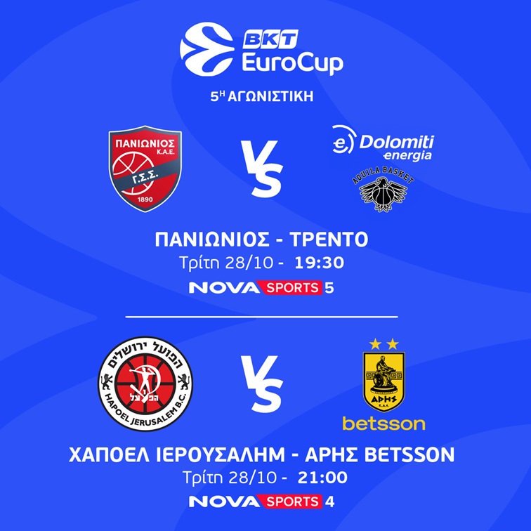 ΕUROCUP 5η ΑΓΩΝΙΣΤΙΚΗ