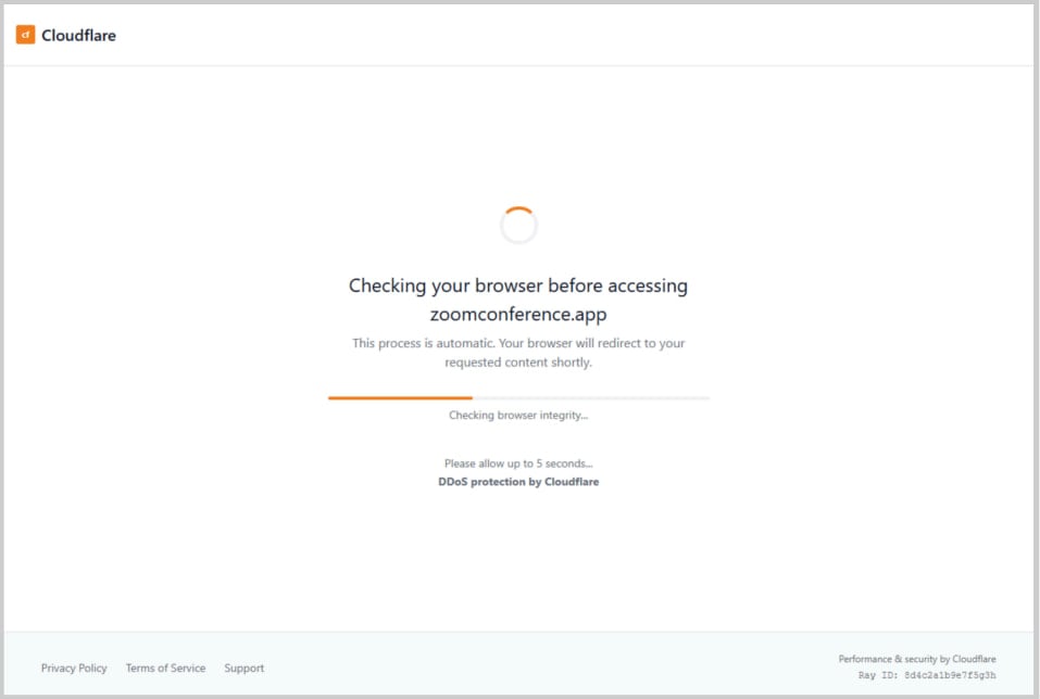 Ψεύτικη σελίδα Cloudflare CAPTCHA