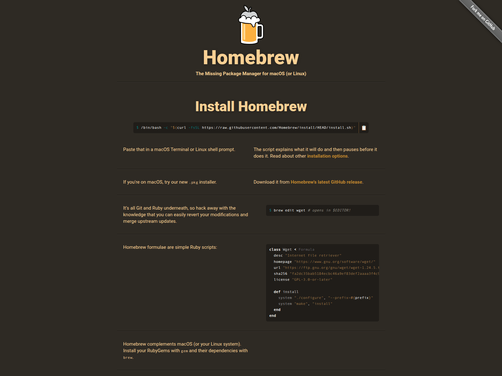 Σελίδα ClickFix με θέμα το Homebrew