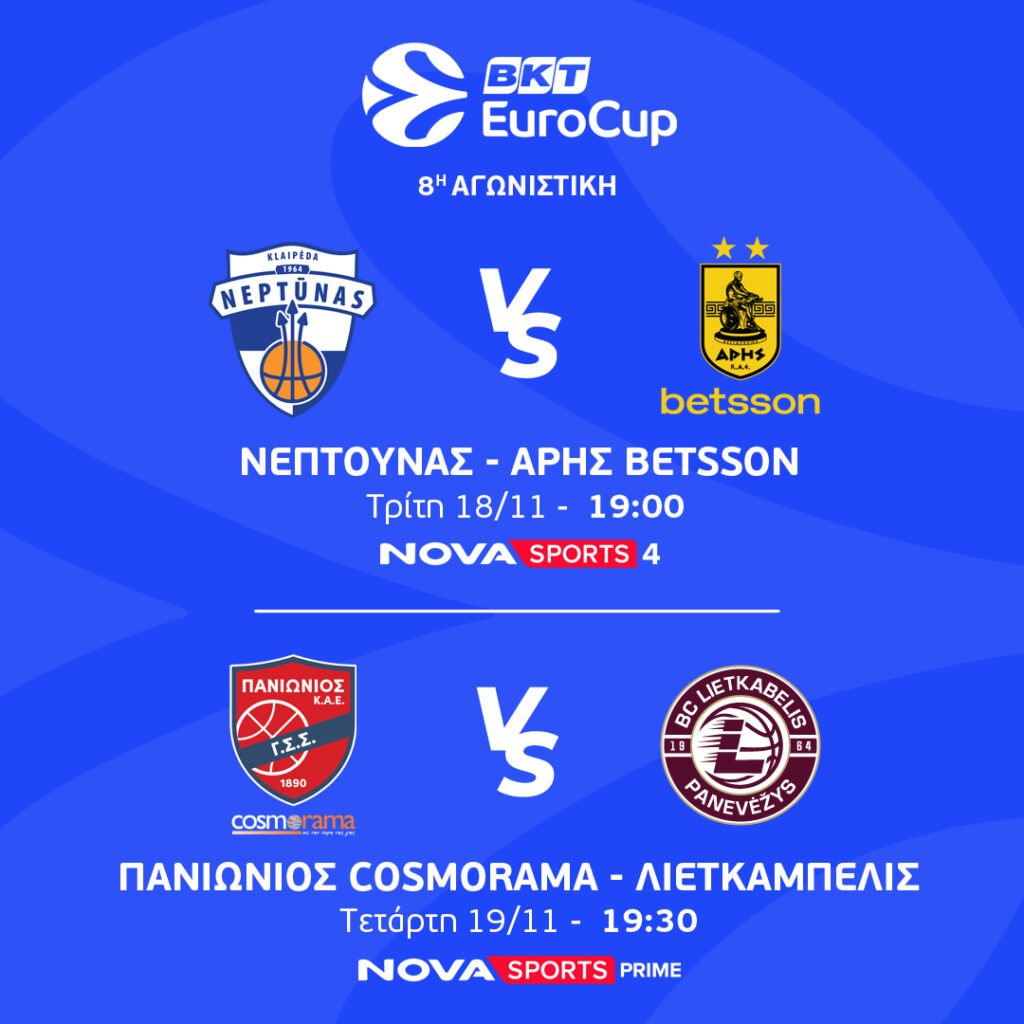 ΕUROCUP 8η ΑΓΩΝΙΣΤΙΚΗ 1