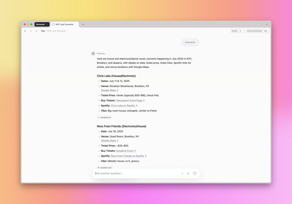 Η Dia συγχωνεύει τα αγαπημένα εργαλεία του Arc για τους θαυμαστές με ταχύτητα και απλότητα AI