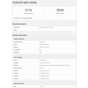 Honor 500: αυτά θα είναι τα chipset της σειράς σύμφωνα με το Geekbench!