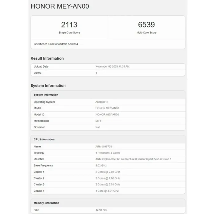 Honor 500: αυτά θα είναι τα chipset της σειράς σύμφωνα με το Geekbench!