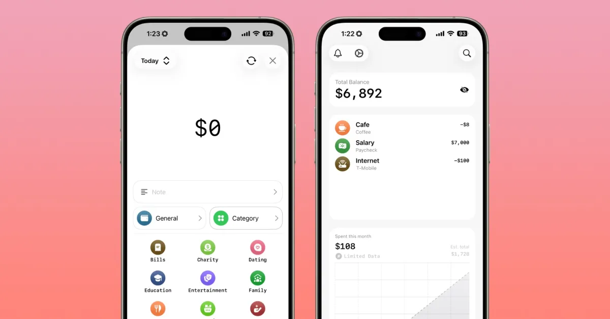 Indie App Spotlight: Το “Dimewise” είναι μια εφαρμογή ελάχιστου προϋπολογισμού για iPhone, με Liquid Glass