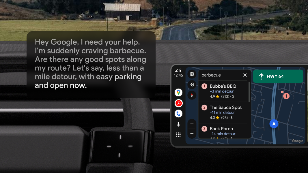 Το Gemini διεισδύει στο Android Auto