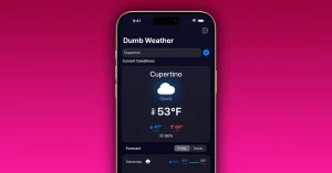 Indie App Spotlight: Ο «Χαζός καιρός» προσφέρει την πρόβλεψη χωρίς ακαταστασία Indie App Spotlight: Ο «Χαζός καιρός» προσφέρει την πρόβλεψη χωρίς ακαταστασία