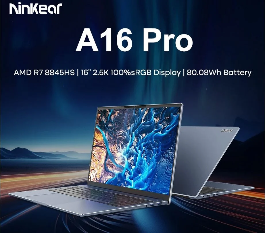 Ανακαλύψτε το Ninkear A16 Pro: Το εκπληκτικό 16″ λάπτοπ με 120Hz οθόνη, πανίσχυρο AMD Ryzen 7 8845HS και 32GB DDR5 RAM μόνο στα 699,8€!