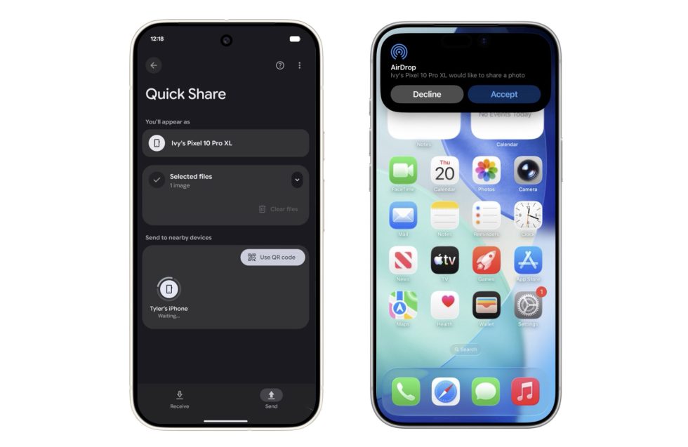 Android σε iPhone AirDrop