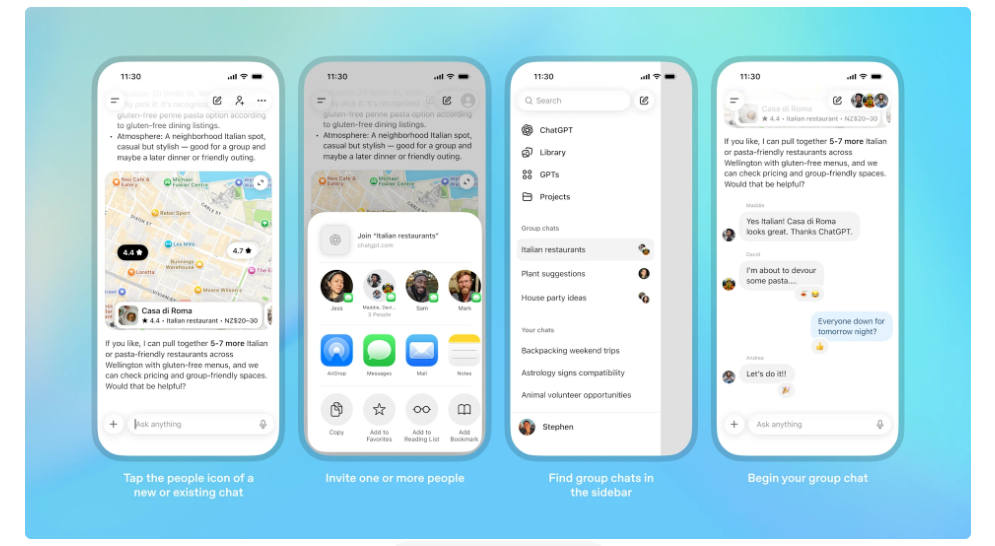 Το ChatGPT ξεκινά πιλοτικές ομαδικές συνομιλίες στην Ιαπωνία, τη Νέα Ζηλανδία, τη Νότια Κορέα και την Ταϊβάν