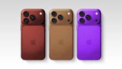 Coffee Burgundy και Purple iPhone 18 Pro Mock