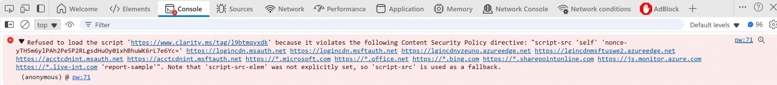 Παράβαση πολιτικής CSP