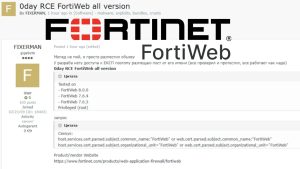 Αξιοποίηση κρίσιμης ευπάθειας Fortinet FortiWeb στη φύση για τη δημιουργία λογαριασμών διαχειριστή