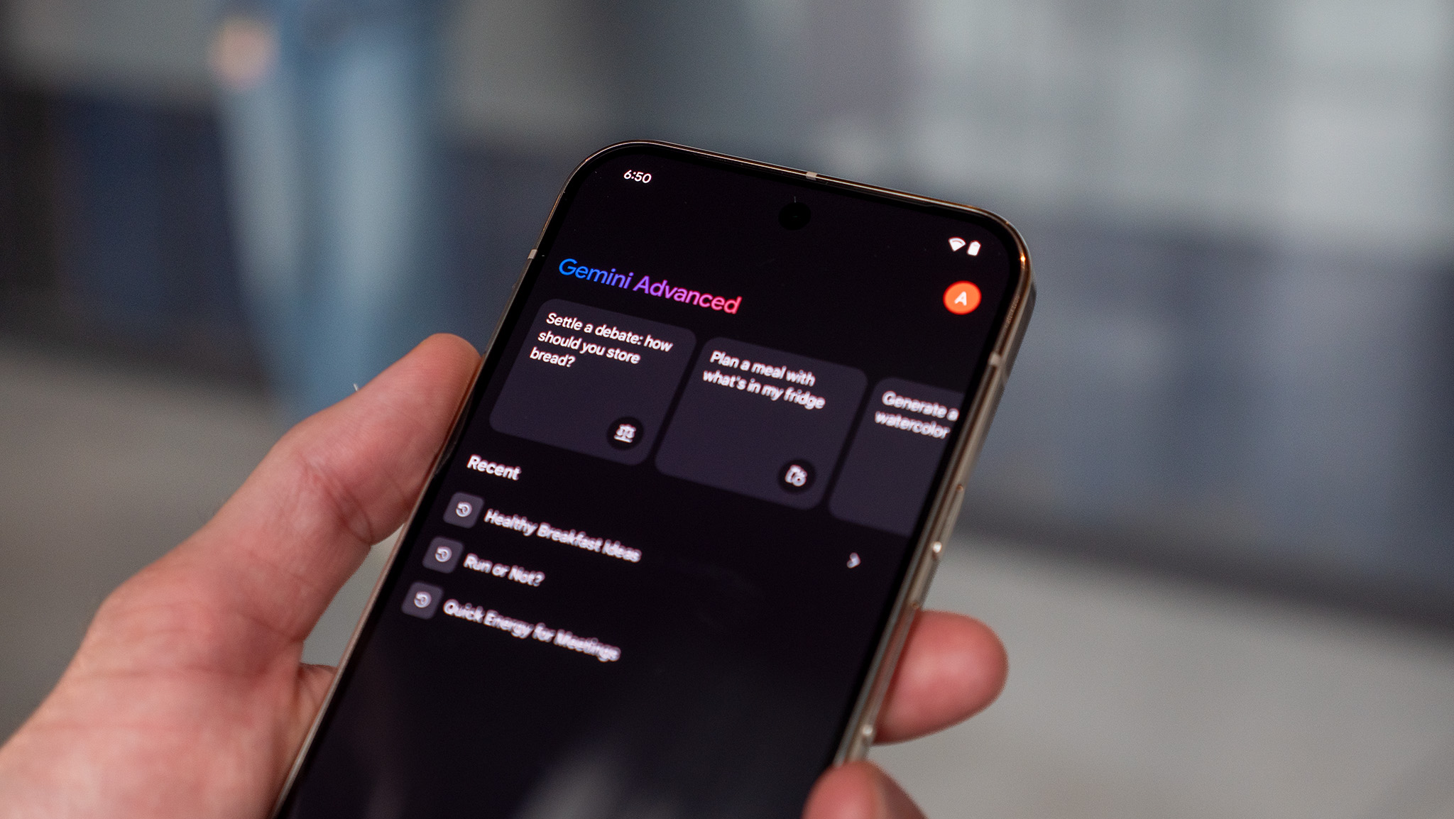 Εκτέλεση Gemini Advanced σε Google Pixel 9 Pro