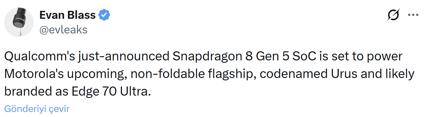 MOTO Snapdraogn 8 Gen 5