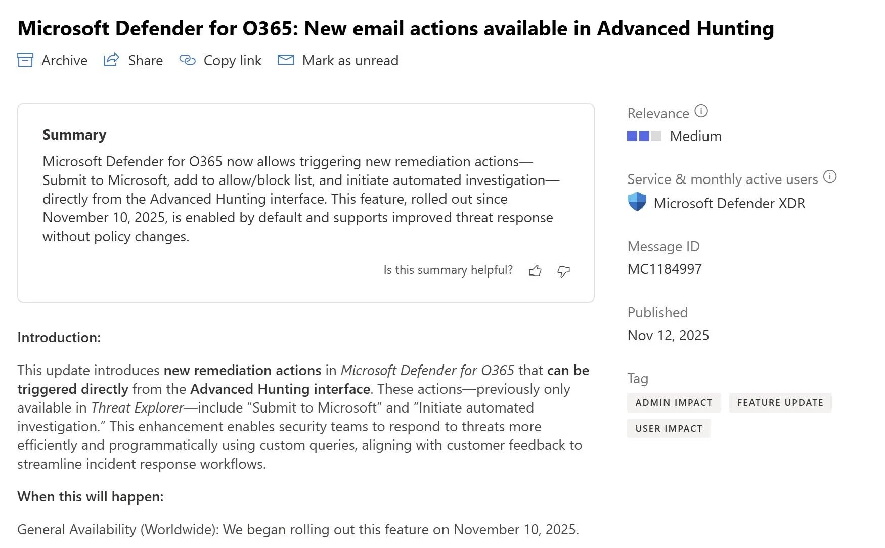 Microsoft Defender για O365
