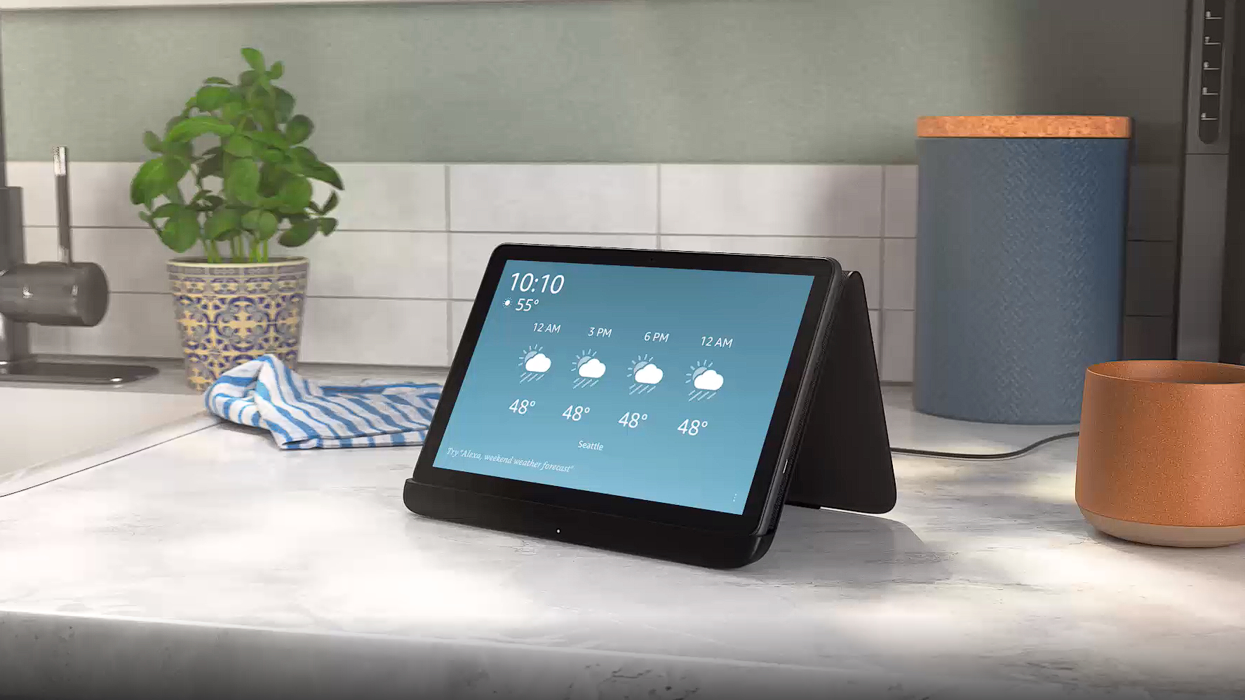 Amazon Fire HD 10 Plus χρησιμοποιώντας τη λειτουργία εμφάνισης στο Dock