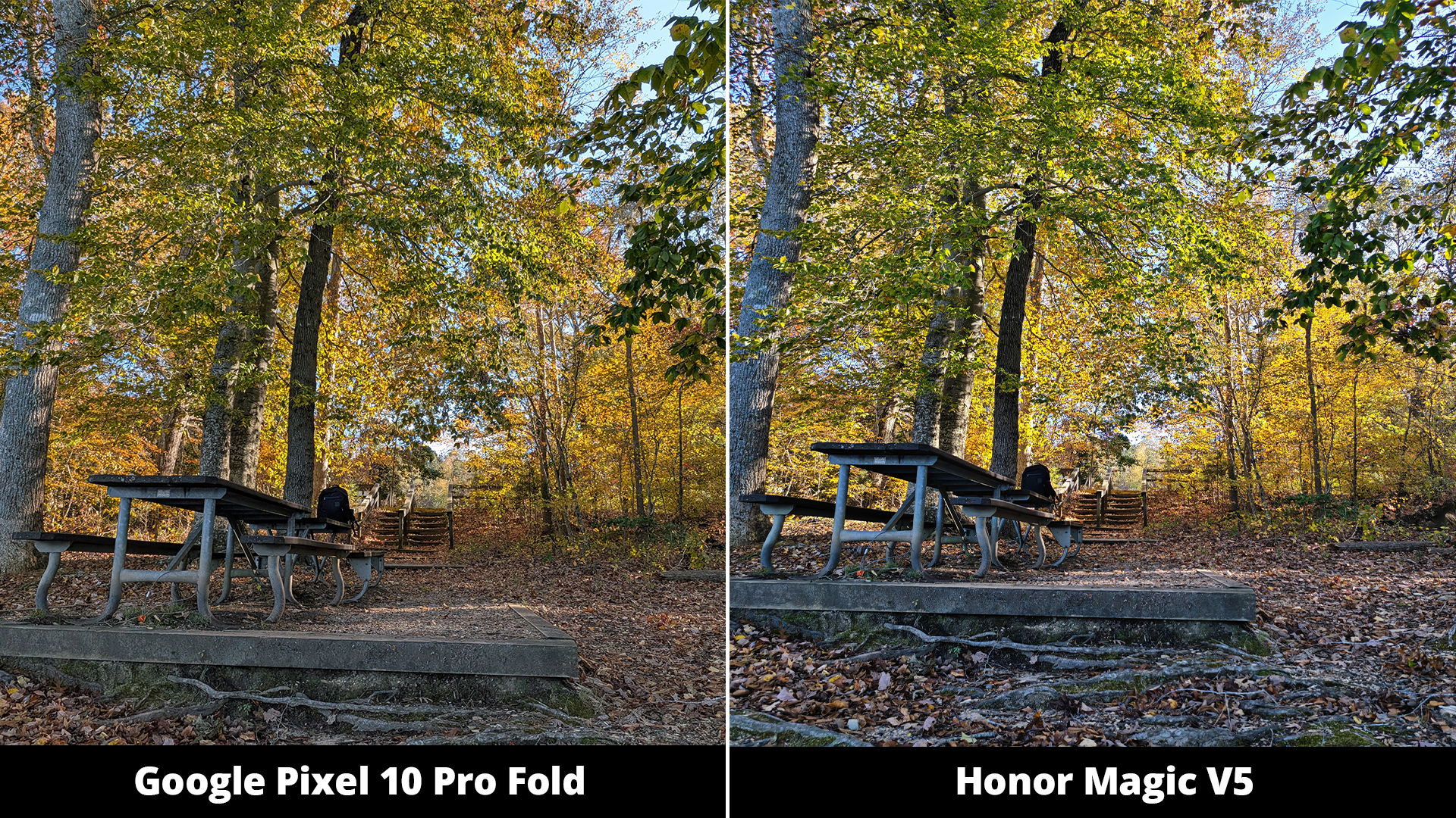 Συγκρίσεις κάμερας Google Pixel 10 Pro Fold με Honor Magic V5