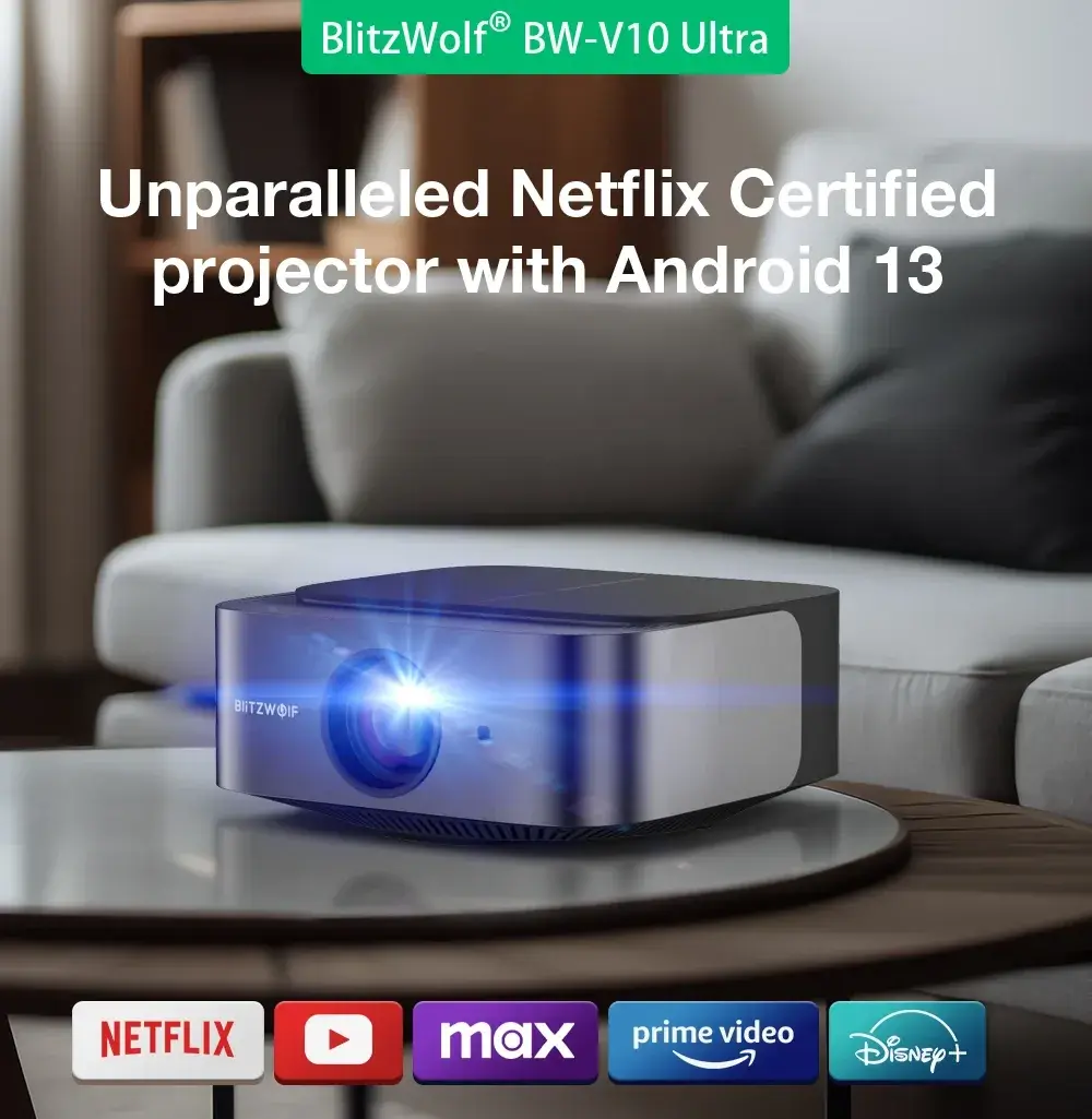 «BlitzWolf BW V10 Ultra: Ο Ειλικρινής Προβολέας που Φέρνει το Netflix στο Σαλόνι σας – Μην το Χάσετε!»