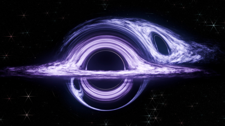 Δύο μαύρες τρύπες που παραμορφώνουν τον χωροχρόνο