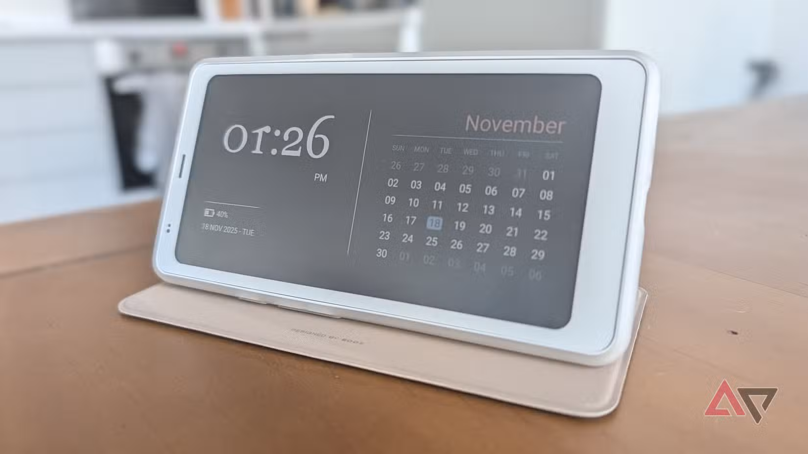 προφύλαξη οθόνης σε λευκό κουτί e-reader