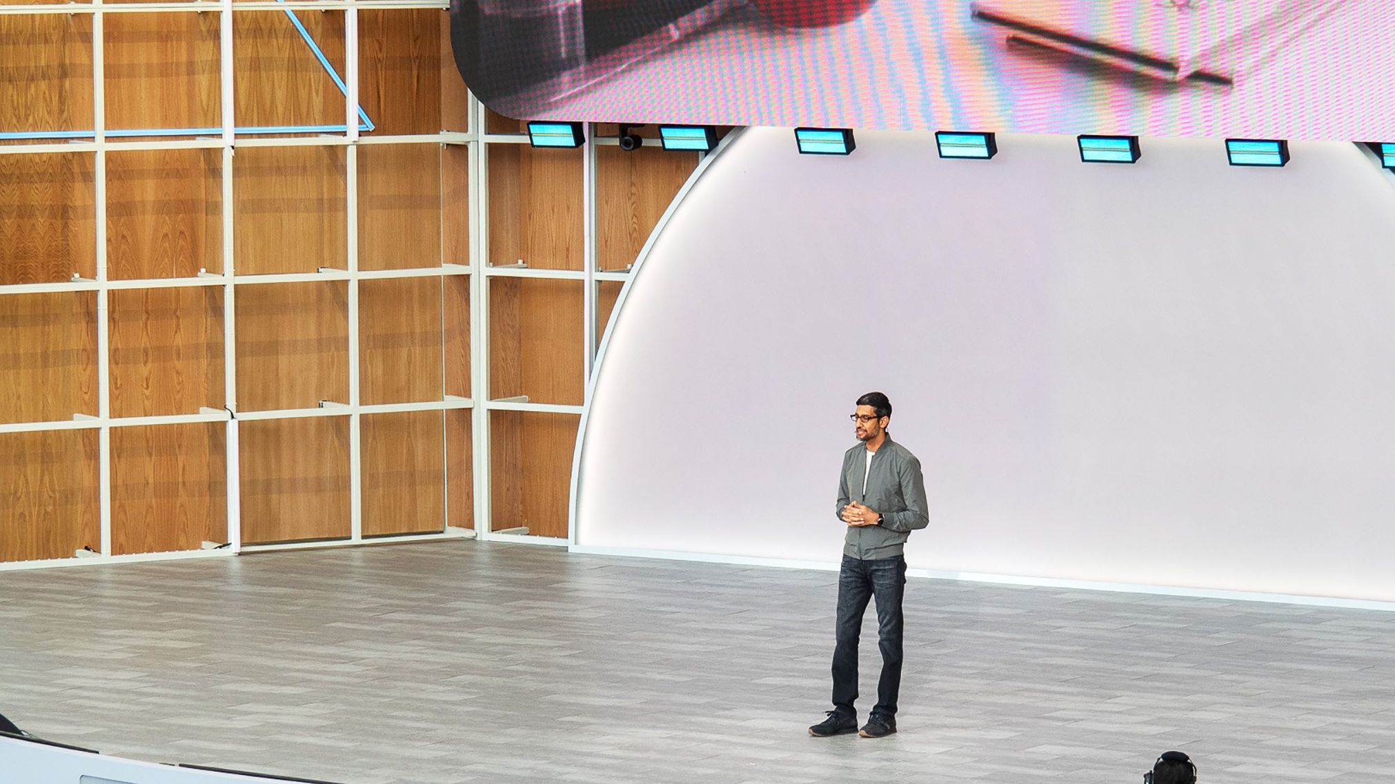 Ο Sundar Pichai στο Google I/O 2019
