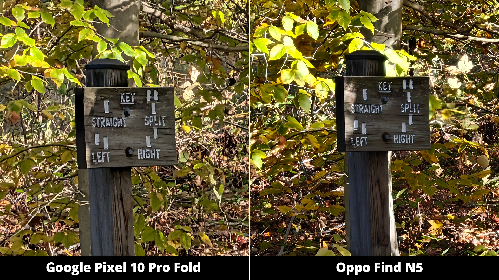 Σύγκριση κάμερας Google Pixel 10 Pro Fold με Oppo Find N5