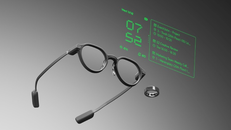 Τα σχέδια G2 Display Smart Glasses και R1 Smart Ring.