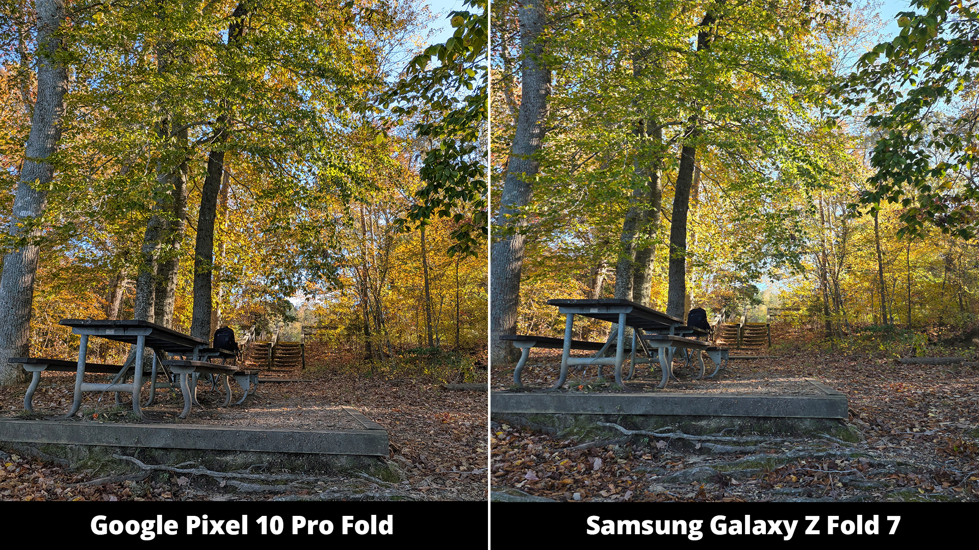 Συγκρίσεις κάμερας Google Pixel 10 Pro Fold με Galaxy Z Fold 7