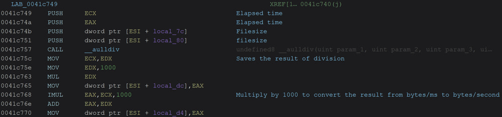 Λειτουργία υπολογισμού ταχύτητας