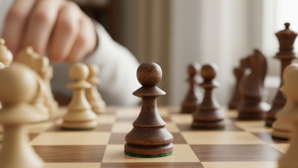 Μια εικόνα μιας σκακιέρας που δημιουργήθηκε με AI.