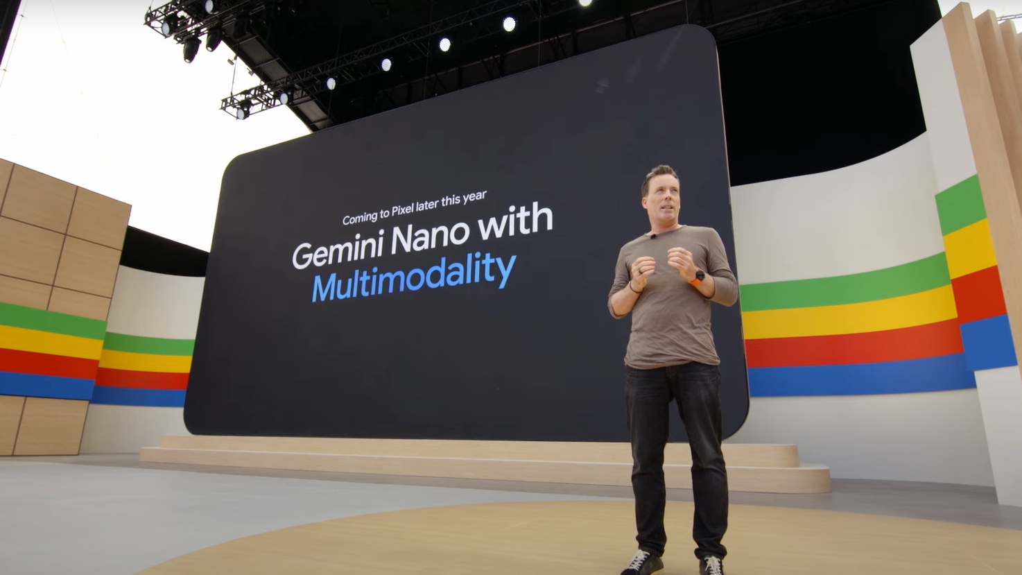 Ο Dave Burke στο Google I/O 2024 ανακοινώνει το Gemini Nano με πολυτροπικότητα