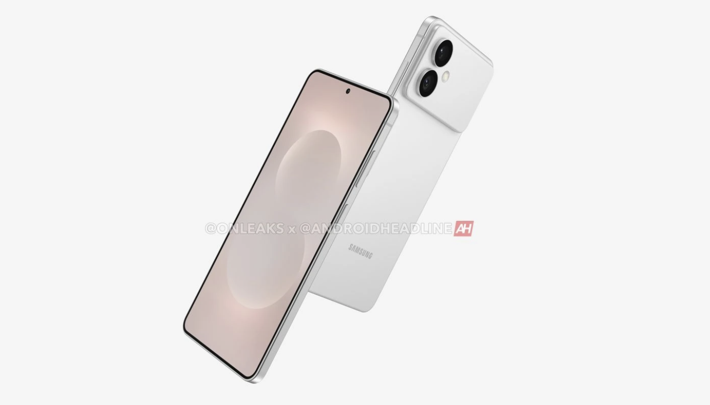 Ένα render του Samsung Galaxy S26 Edge που διέρρευσε.