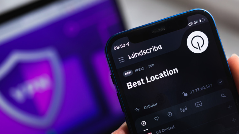 Η εφαρμογή Windscrib εκτελείται σε iPhone