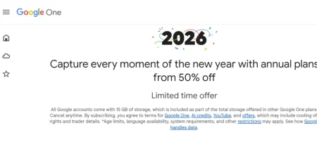 Το Google One εκπτώνει ετήσια προγράμματα 2 TB και AI Pro κατά 50%