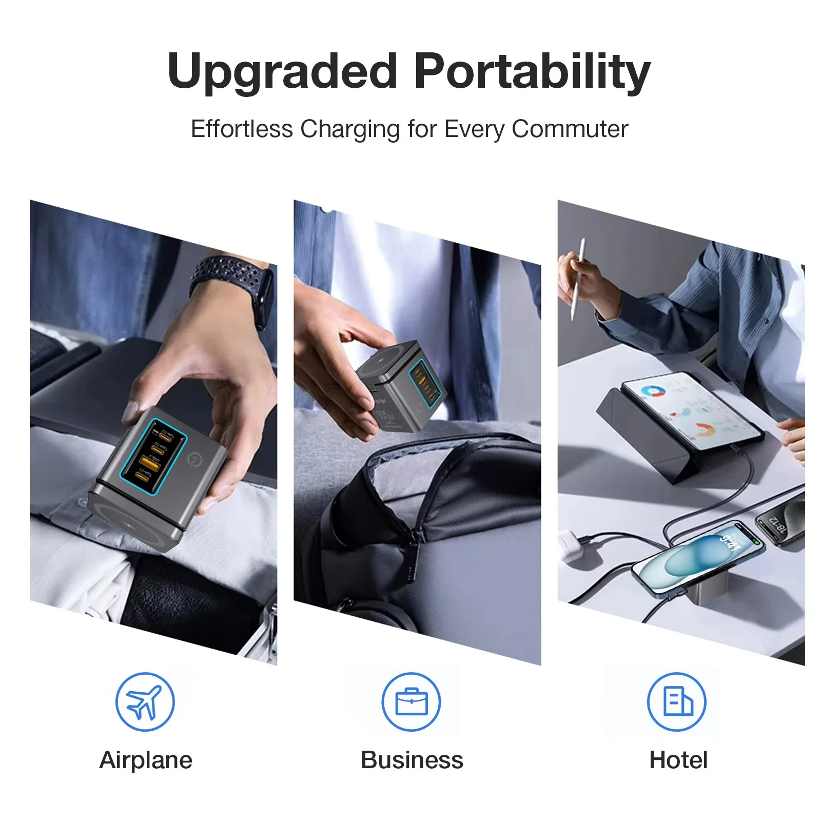 Ανακαλύψτε το Blitzwolf BW-i113: Η Επαναστατική Φορτιστής 105W που Φορτίζει 6 Συσκευές ταυτόχρονα! 🔥 Ασύρματη Φόρτιση & Υποστήριξη PD/QC σε Απίστευτη Τιμή! Blitzwolf BW-i113 Ergonomic Design