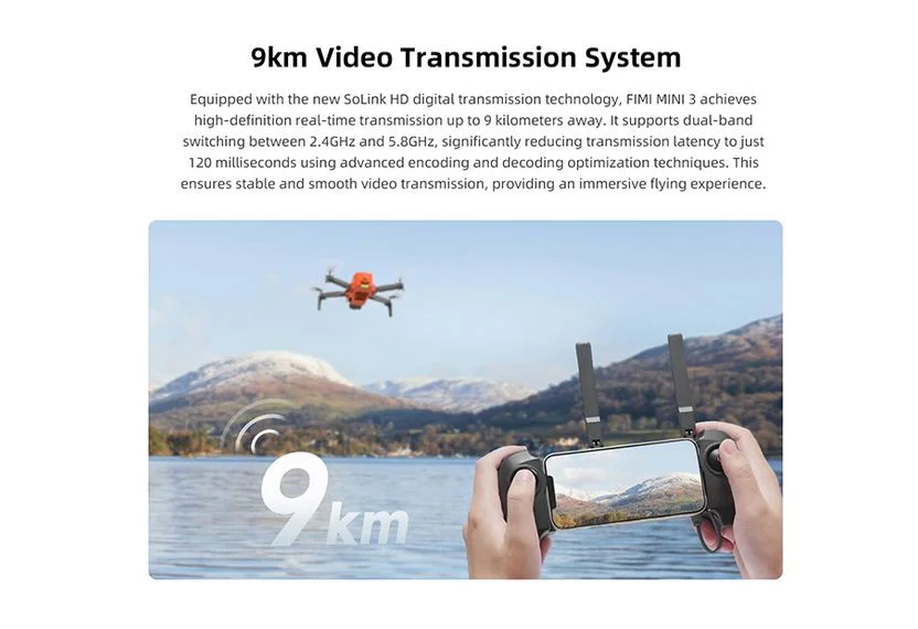 Ανακαλύψτε το FIMI MINI 3 SE SoLink: Πετάξτε 9 χιλιόμετρα με 30 λεπτά πτήσης και 4Κ κάμερα σε ελάχιστο βάρος μόλις 245 γραμμάρια!