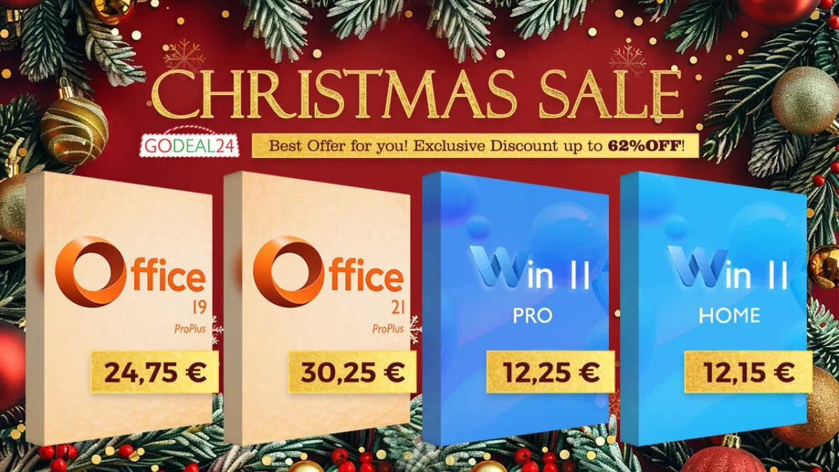 Μην το χάσετε! Κερδίστε MS Office 2021 παντοτινά στα 30,25€ και Windows 11 Pro στα 12,25€! Γιορτάστε αυτά τα Χριστούγεννα με απίθανες προσφορές! Μην το χάσετε! Κερδίστε MS Office 2021 παντοτινά στα 30,25€ και Windows 11 Pro στα 12,25€! Γιορτάστε αυτά τα Χριστούγεννα με απίθανες προσφορές!