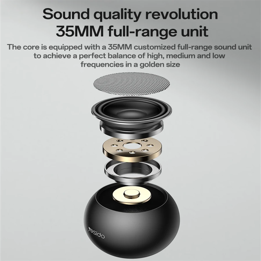 Ανακαλύψτε το Yesido YSW33: Το Μικροσκοπικό Bluetooth Ηχείο που Ξεχειλίζει από Ήχο και Στιλ! Bluetooth YSW33