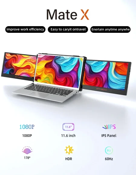 Μην το Χάσεις! GTMEDIA Mate X: Αναβάθμισε το Laptop σου με 2 Μαγευτικές FHD Οθόνες! Μην το Χάσεις! GTMEDIA Mate X: Αναβάθμισε το Laptop σου με 2 Μαγευτικές FHD Οθόνες!