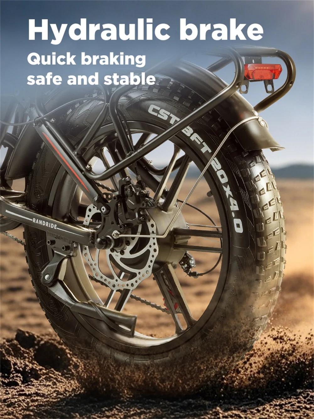 «Ανακαλύψτε το RANDRIDE YX20M-2: Το Επεξεργασμένο Μηχανάκι με Δύο Μοτέρ 500W που Σηκώνει Έως 180kg - Ιδανικό για Τα Δύσκολα!» Υδραυλικές αναρτήσεις RANDRIDE YX20M-2