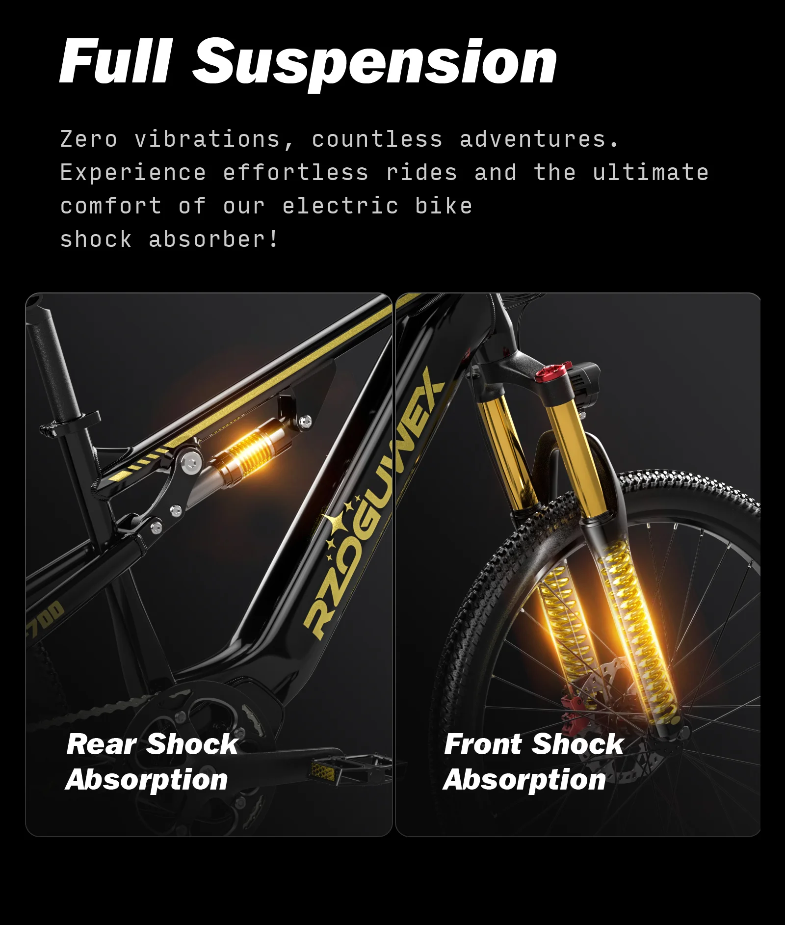 «RZOGUWEX RX700: Το ηλεκτρικό ποδήτατο με το περίεργο όνομα και την εκπληκτική μπαταρία 17.5Ah που θα σας αφήσει άφωνους!» Ανάρτηση RZOGUWEX RX700