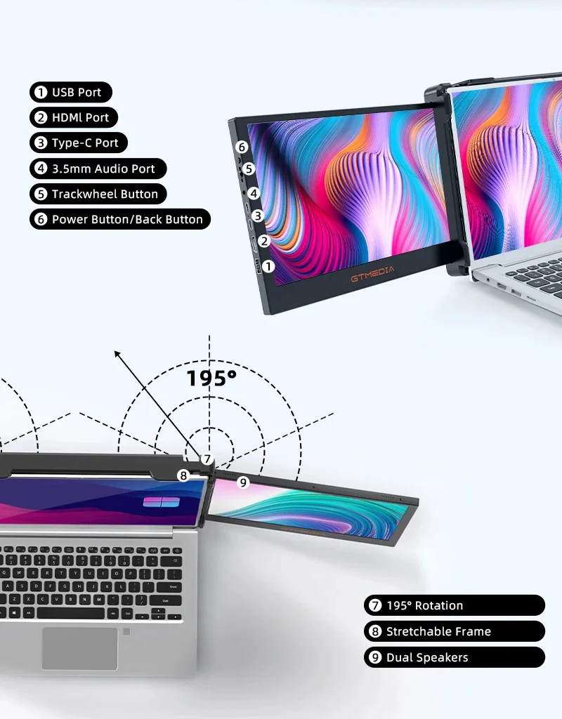 Επιπλέον οθόνες GTMEDIA Mate X