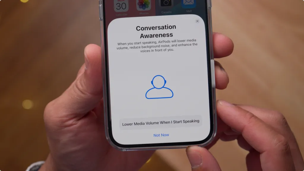 AirPods 4 Conversation Awareness