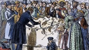 Ο Λευκός Οίκος του Άντριου Τζάκσον φιλοξένησε μια φρενίτιδα για τη διατροφή του τυριού Ο Λευκός Οίκος του Άντριου Τζάκσον φιλοξένησε μια φρενίτιδα για τη διατροφή του τυριού