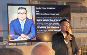 Ο CEO της ZTE Νοτιοανατολικής Ευρώπης και Ισραήλ, Jianbo Wang.