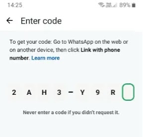 Κώδικας που εστάλη από εισβολείς για να παραβιάσει τον λογαριασμό WhatsApp του θύματος (Πηγή - Gen Digital)