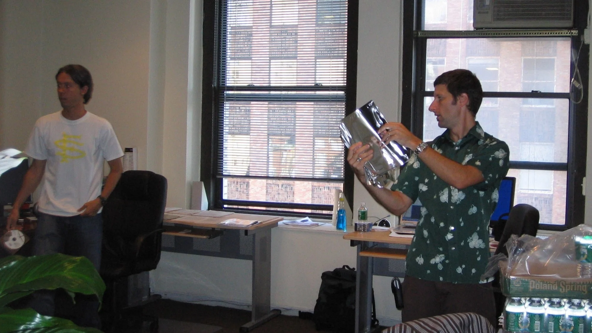 Corey Wade and Rob Fleischer, long ago