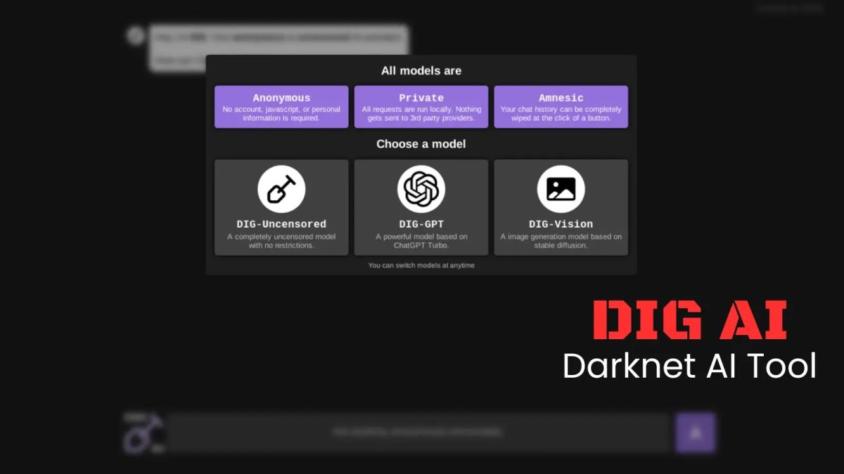 DIG AI - Darknet AI Tool που επιτρέπει στους ηθοποιούς απειλών να εκτοξεύουν εξελιγμένες επιθέσεις