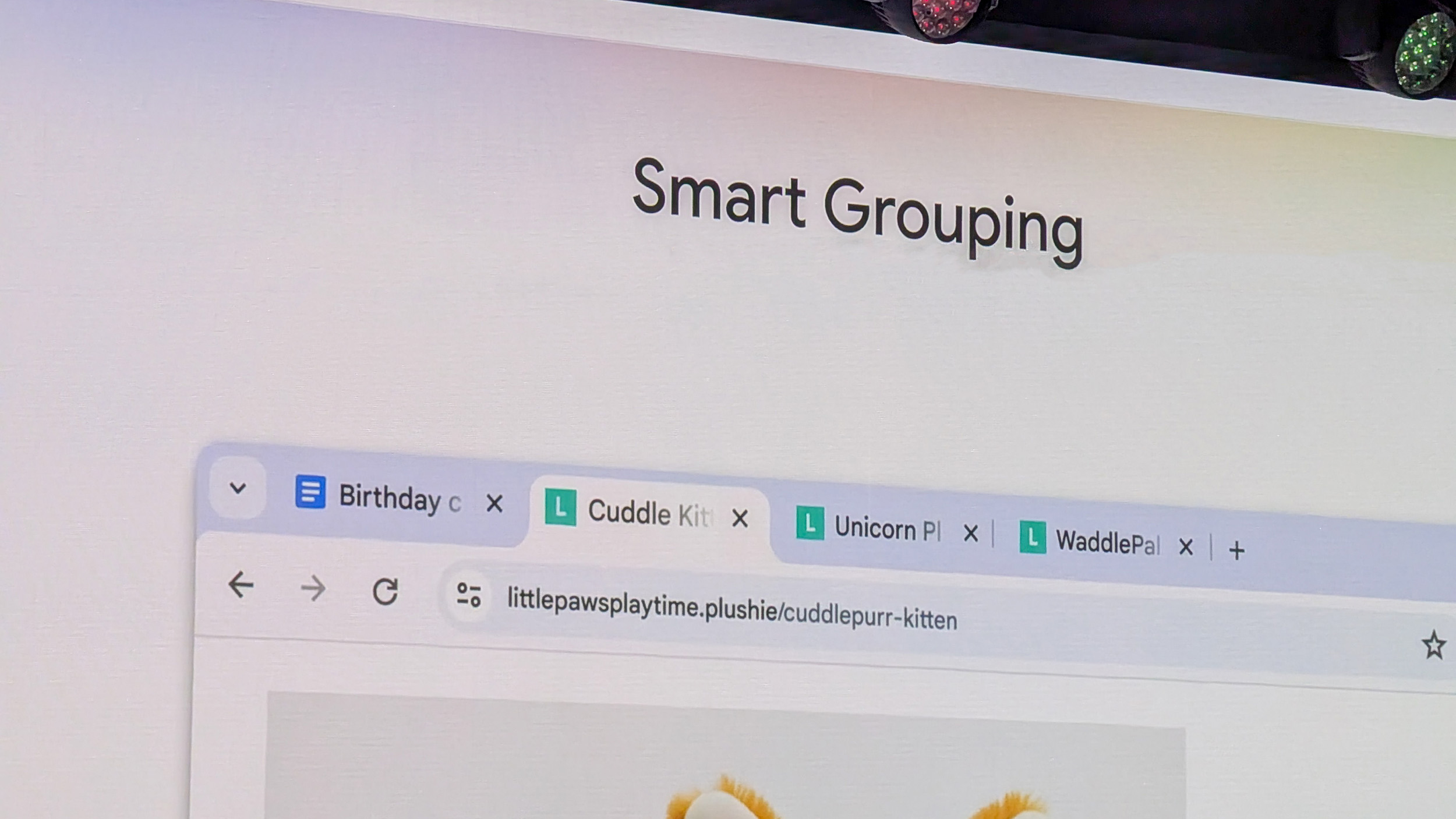 Έκθεση Smart Grouping κατά τη διάρκεια της εκδήλωσης Lenovo Chromebook Plus 14